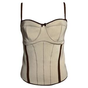 Loewe Stretch Knit Corset Top sz L